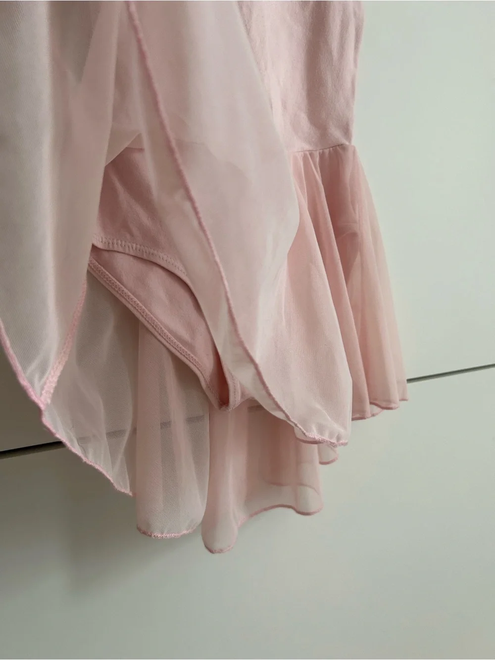 Girls Pink Ballet Tutu Dress with Ruffle Sleeves - Size 110 (US 5)